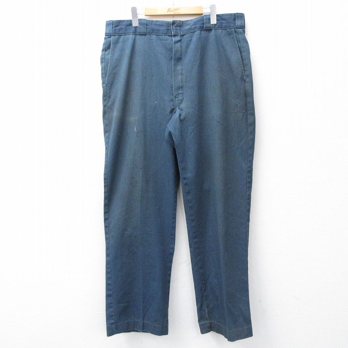 W38★古着 ディッキーズ ワーク パンツ メンズ 90年代 90s タロン 紺 26feb17