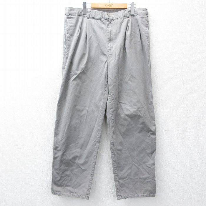 W37★古着 ドッカーズ パンツ メンズ 90年代 90s コットン グレー 26feb20