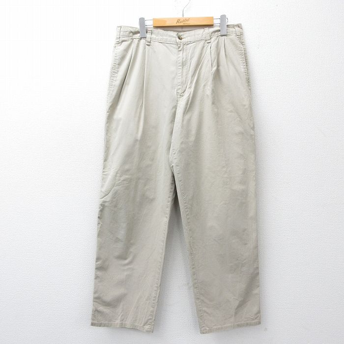W33★古着 ドッカーズ パンツ メンズ 90年代 90s コットン USA製 薄ベージュ【spe】 26feb20