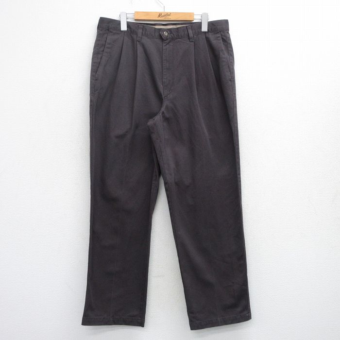 W36★古着 ドッカーズ パンツ メンズ 90年代 90s コットン USA製 茶系 26feb25