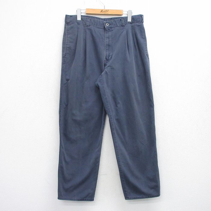 W34★古着 ドッカーズ パンツ メンズ 90年代 90s コットン 紺系【spe】 26feb25