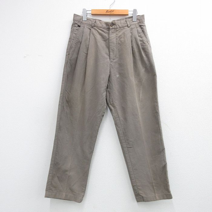 W33★古着 ティンバーランド パンツ メンズ 90年代 90s コットン イタリア製 茶系【spe】 26feb26