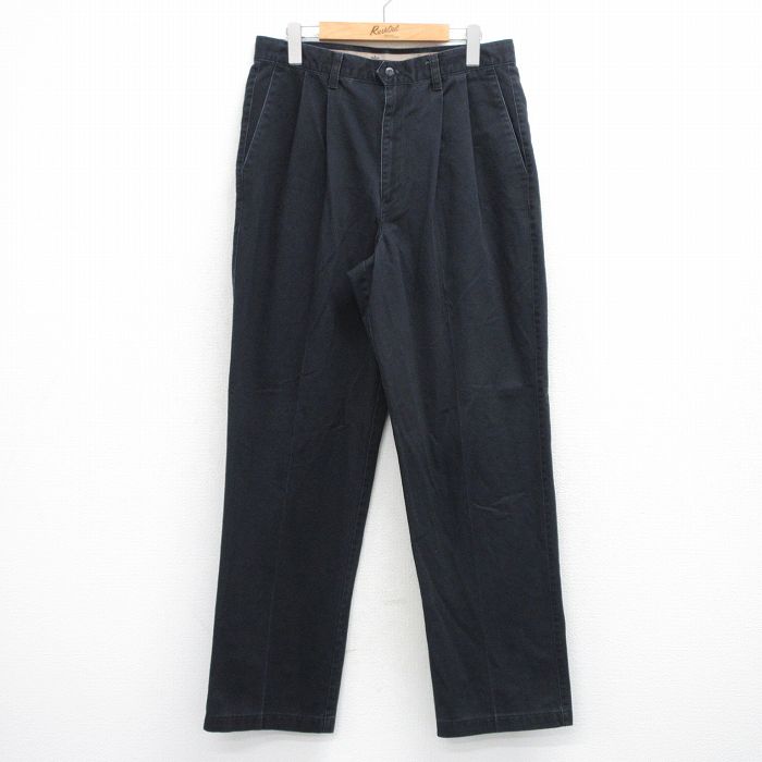 W32★古着 ドッカーズ パンツ メンズ 00年代 00s コットン 黒 26feb27