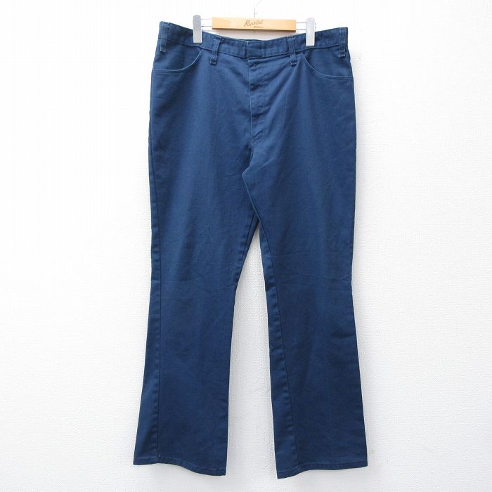 ディッキーズ 70s ワークパンツ フレア ネイビー W35 | 古着