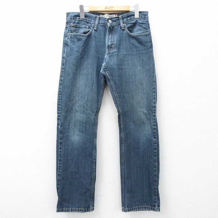 W32★古着 リーバイス Levis 514 ジーンズ メンズ コットン 紺 デニム 26mar09