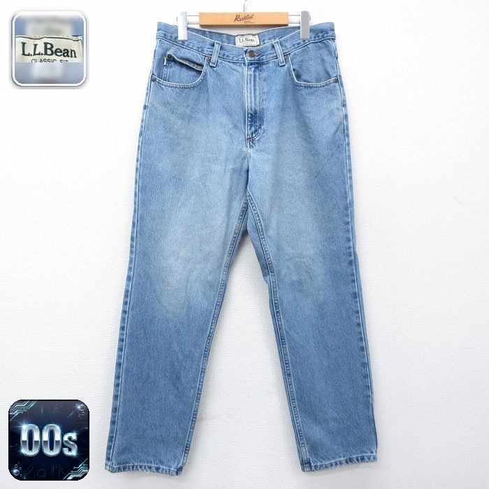 【50%OFF】エルエルビーン 00s ジーンズ ネイビー W33 | 古着