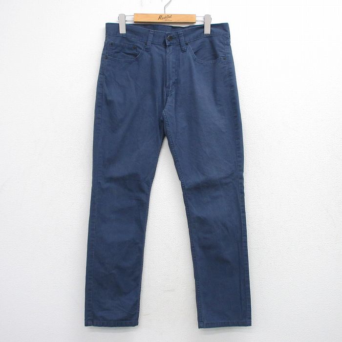 W32★古着 リーバイス Levis 511 パンツ メンズ コットン 紺 26mar14