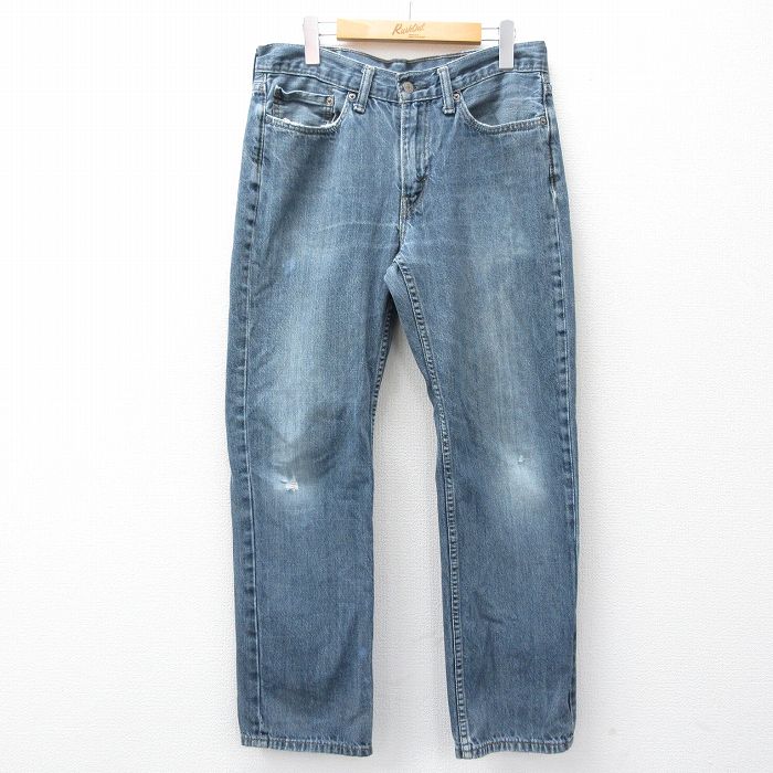 W33★古着 リーバイス Levis 514 ジーンズ メンズ ヒゲ コットン 紺 デニム 26mar16