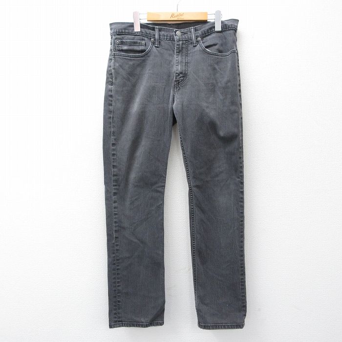 W34★古着 リーバイス Levis 514 ジーンズ メンズ 黒 デニム【spe】 26mar16