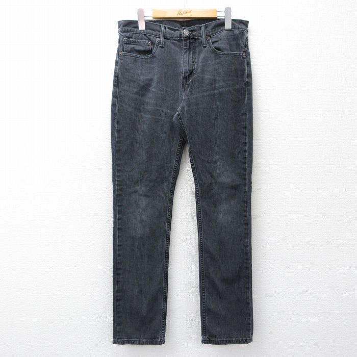 W32★古着 リーバイス Levis 511 ジーンズ メンズ ヒゲ 黒 デニム【spe】 26mar16