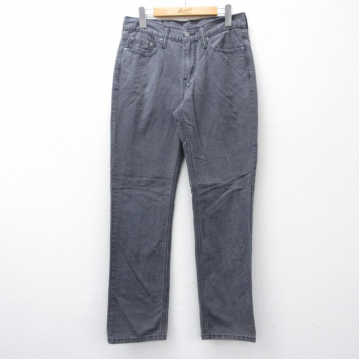 W30★古着 リーバイス Levis 514 ジーンズ メンズ コットン グレー 26mar16