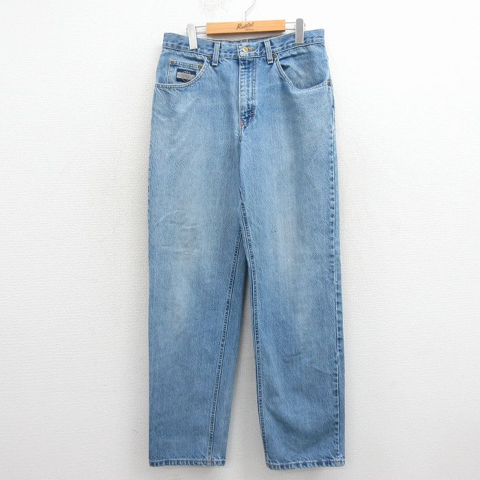 W31★古着 ジーンズ メンズ 90年代 90s コットン USA製 紺 デニム 26mar17