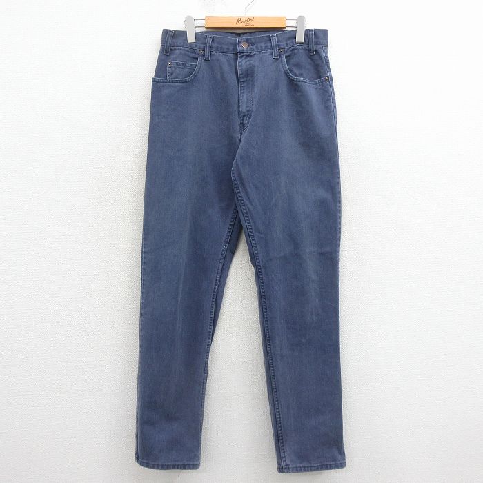 W32★古着 ギャップ GAP ジーンズ メンズ 90年代 90s コットン USA製 紺 デニム【spe】 26mar17