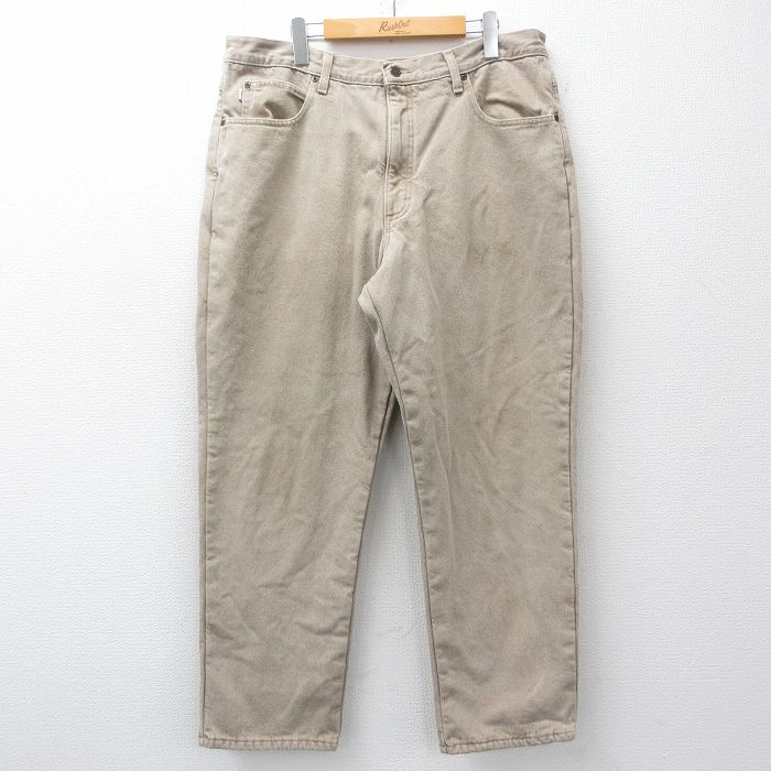 エルエルビーン 00s ジーンズ 内側フリース ベージュ W38 | 古着
