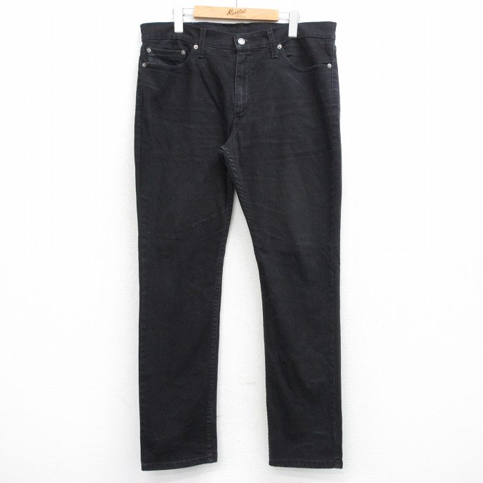 W36★古着 リーバイス Levis 511 ジーンズ メンズ ヒゲ コットン 黒 デニム 26mar19