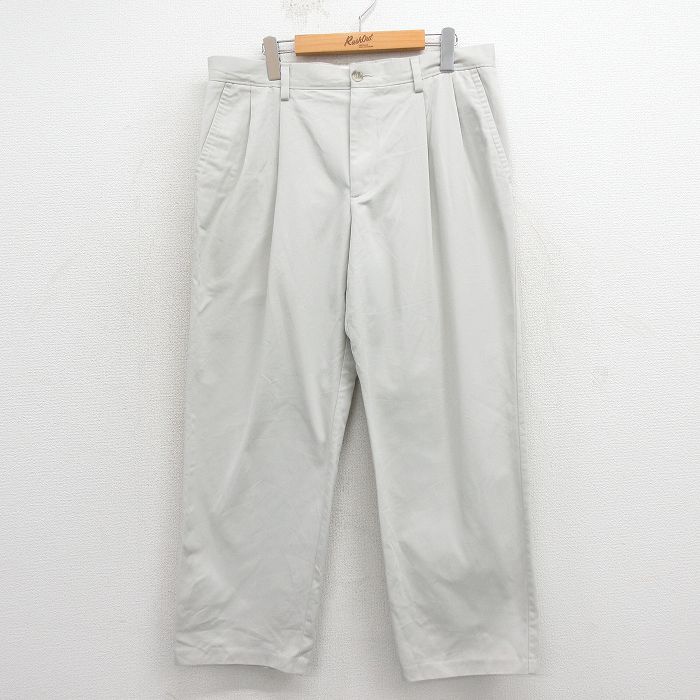 ドッカーズ パンツ ワンポイントロゴ ベージュ W34 | 古着