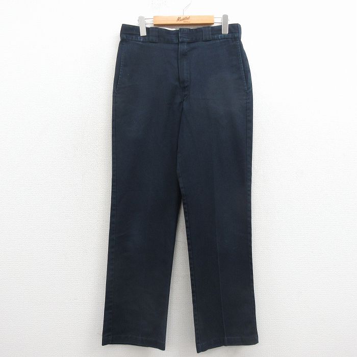 ディッキーズ 874 ワークパンツ ネイビー 実寸W32 | 古着