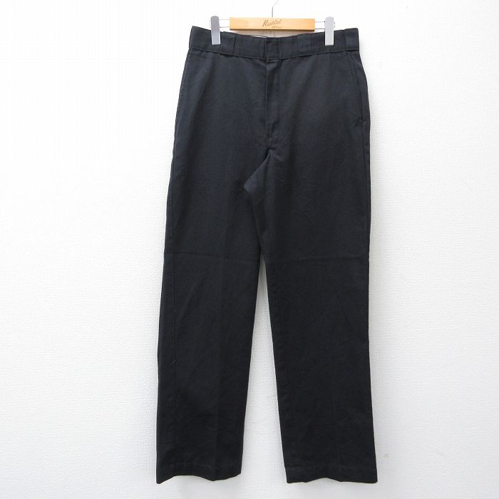 W31★古着 ワーク パンツ メンズ 90年代 90s タロン 黒 26mar25