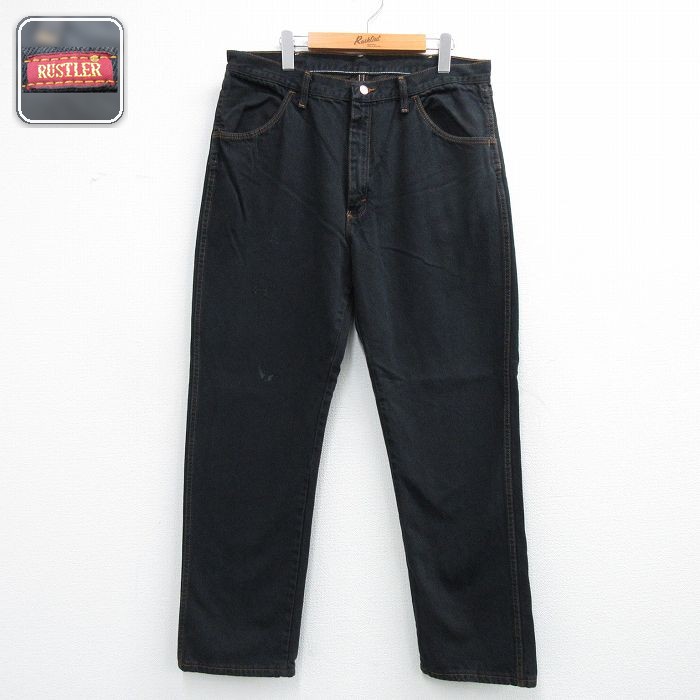 【20%OFF】ラスラー W34 ジーンズ ブラック | 古着