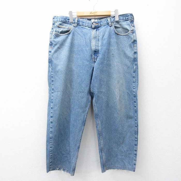 W38★古着 カルバンクライン ブランド ジーンズ メンズ 00年代 00s コットン 紺 デニム 26mar27