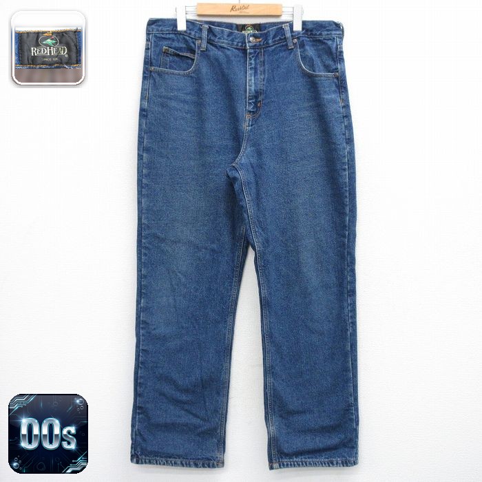 レッドヘッド 00s ジーンズ ヒゲ ネイビー 実寸W36 | 古着