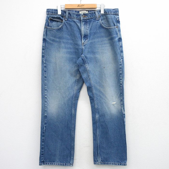 エルエルビーン 00s ジーンズ ヒゲ ネイビー W38 | 古着