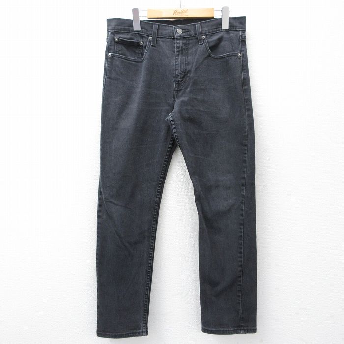 W33★古着 リーバイス Levis 502 ジーンズ メンズ 黒 デニム 26mar28