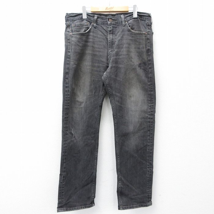 W35★古着 リーバイス Levis 505 ジーンズ メンズ コットン 黒 デニム 26mar28