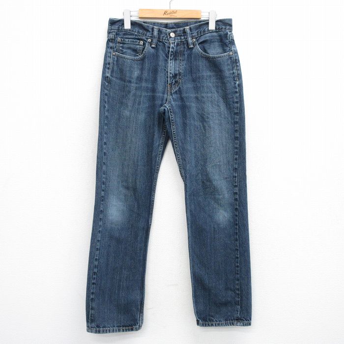 W32★古着 リーバイス Levis 514 ジーンズ メンズ ヒゲ 紺 デニム 26mar30