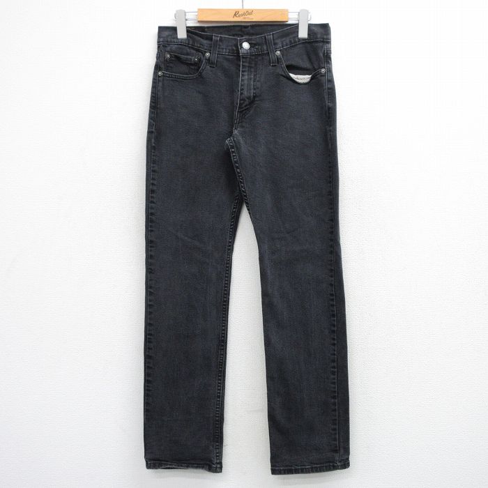 W30★古着 リーバイス Levis 514 ジーンズ メンズ 黒 デニム 26mar30