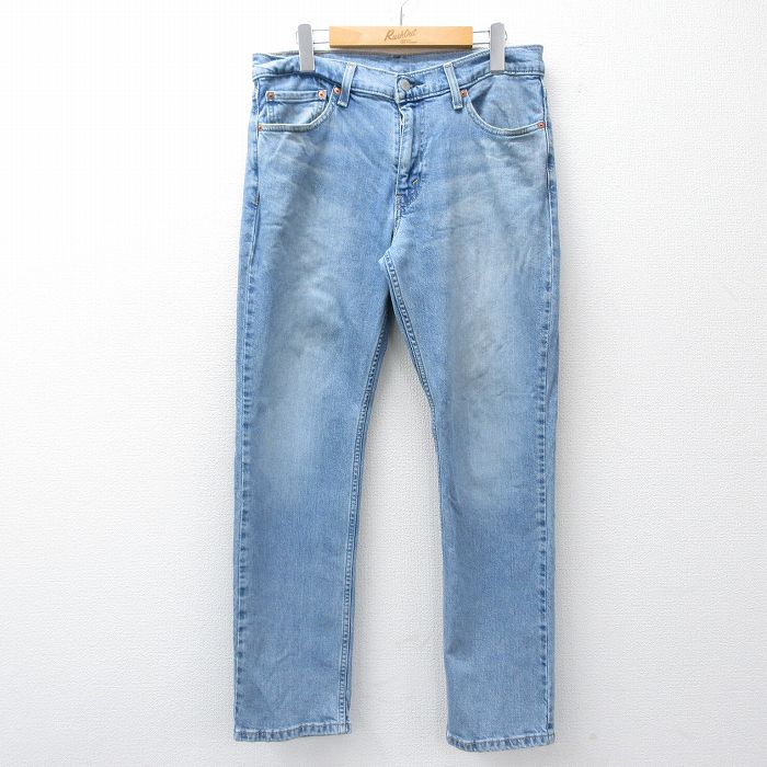 W32★古着 リーバイス Levis 511 ジーンズ メンズ ヒゲ 紺 デニム 26apr01