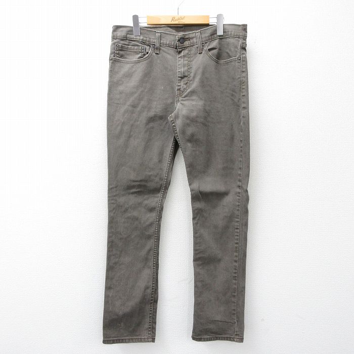 W34★古着 リーバイス Levis 511 ジーンズ メンズ 茶系 デニム 26apr01