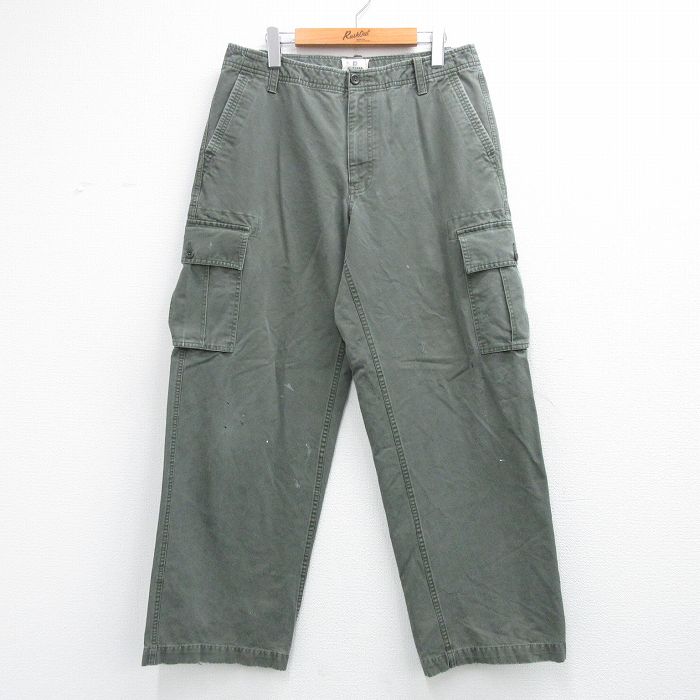 ギャップ カーゴパンツ グリーン 実寸W32 | 古着