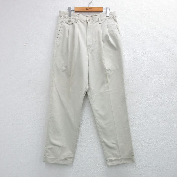 W33★古着 ドッカーズ パンツ メンズ 90年代 90s コットン USA製 薄ベージュ【spe】 26apr02