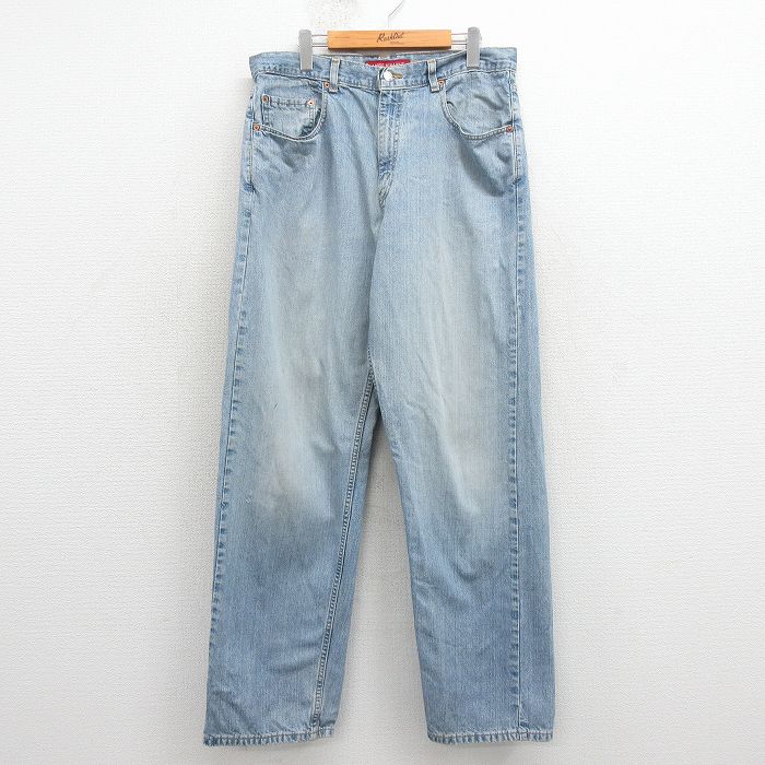 W35★古着 リーバイス Levis 569 ジーンズ メンズ 00年代 00s コットン 薄紺 デニム【spe】 26apr07
