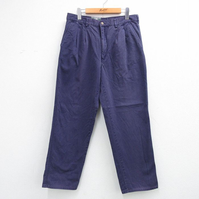 W33★古着 EMS パンツ メンズ 90年代 90s コットン 紫 26apr08