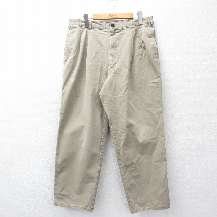 W35★古着 ドッカーズ パンツ メンズ 90年代 90s コットン タロン ベージュ 26apr10