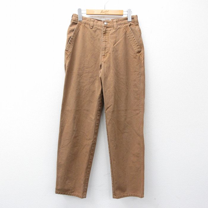 ダック地パンツ ブラウン W30 | 古着