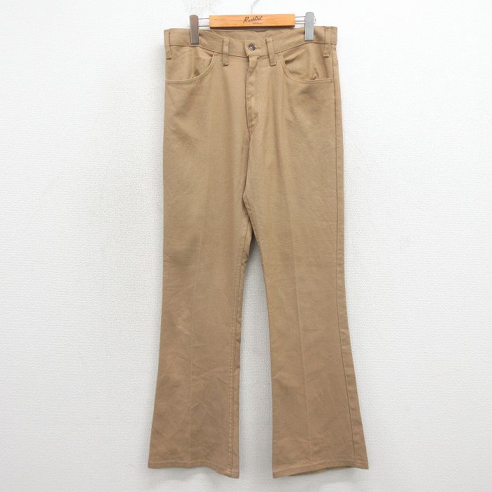 リーバイス646 80s スタプレパンツ ベルボトム ベージュ W31 | 古着