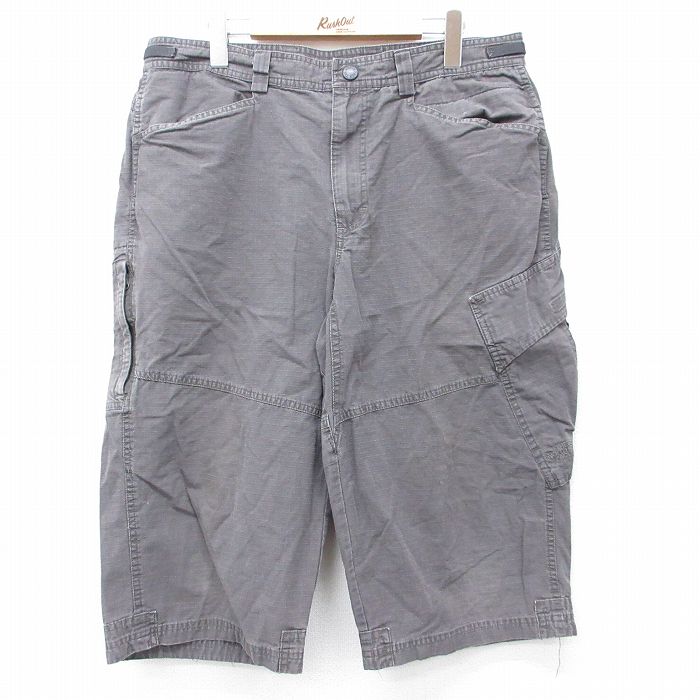 ノースフェイス 00s 7分丈パンツ リップストップ グレー W34 | 古着