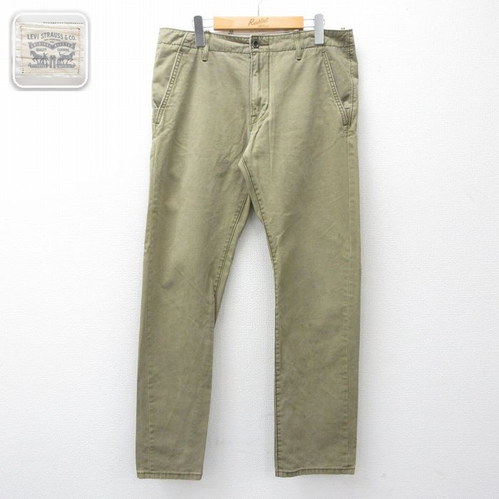 リーバイス W33 パンツ グリーン | 古着