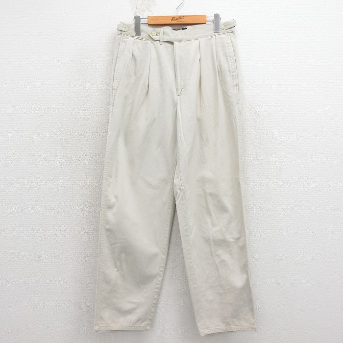 W30★古着 ラルフローレン ブランド パンツ メンズ 90年代 90s コットン USA製 ベージュ【spe】 26apr27