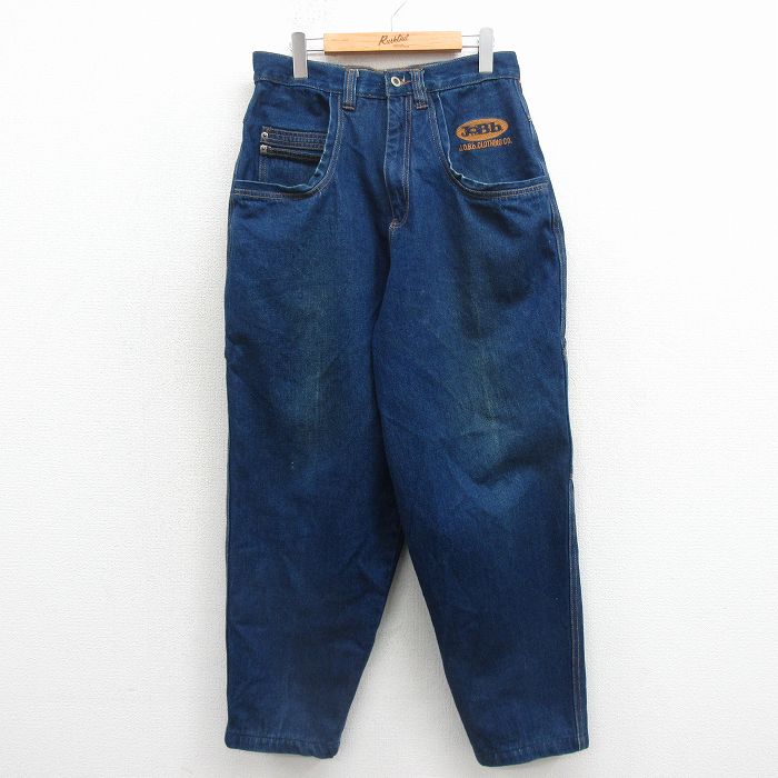 W31★古着 JOBｂ ペインター パンツ メンズ 00年代 00s コットン 紺 デニム【spe】 26apr30