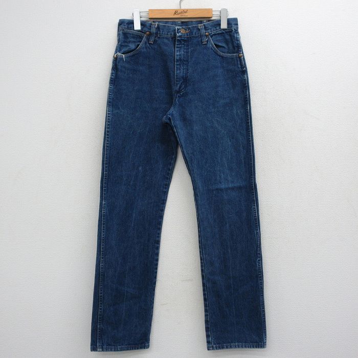 W30★古着 ラングラー ジーンズ メンズ 90年代 90s コットン USA製 濃紺 デニム 26apr30