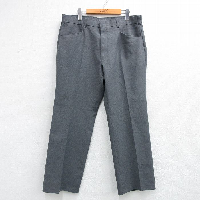 W38★古着 リーバイス Levis アクション スラックス パンツ メンズ 80年代 80s グレー【spe】 26may02