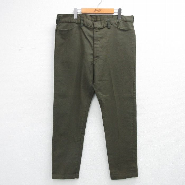 70s パンツ グリーン W38 | 古着