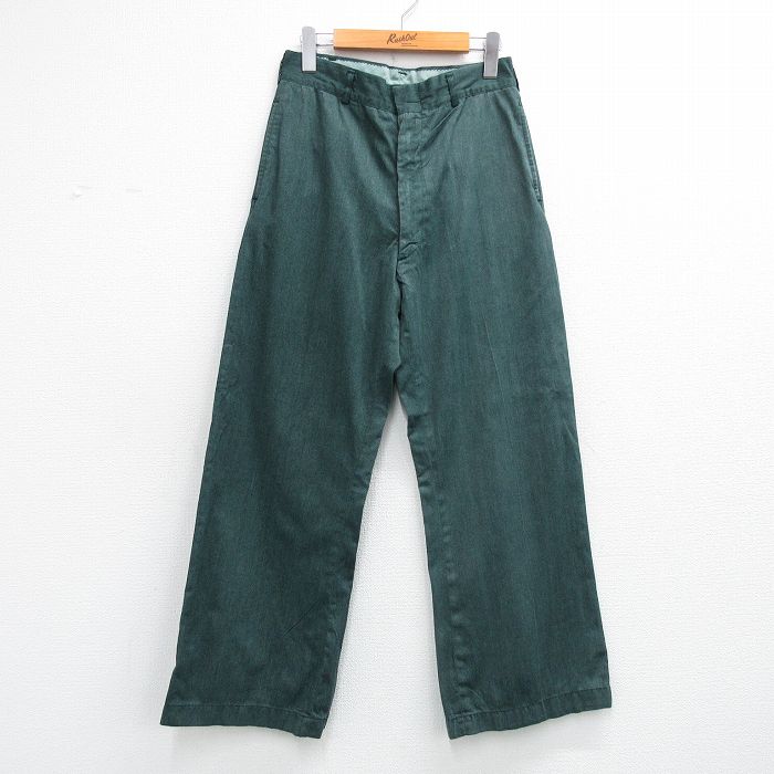 W29 緑パンツ ワーク | 古着