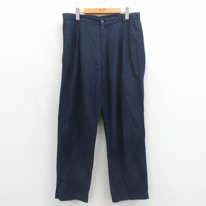 ランズエンド 00s パンツ ネイビー W34 | 古着