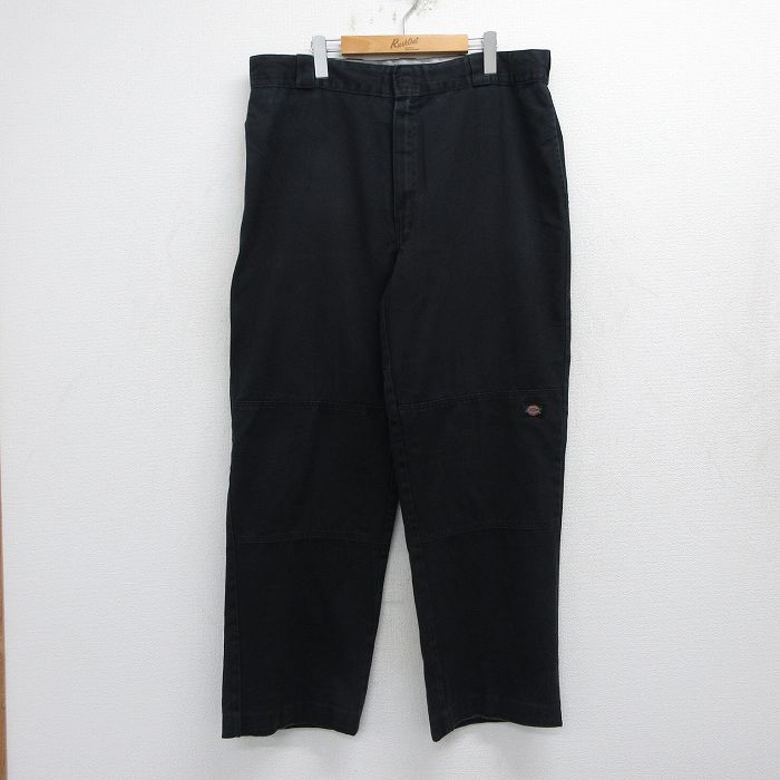 ディッキーズ ワークパンツ ダブルニー ブラック W38 | 古着