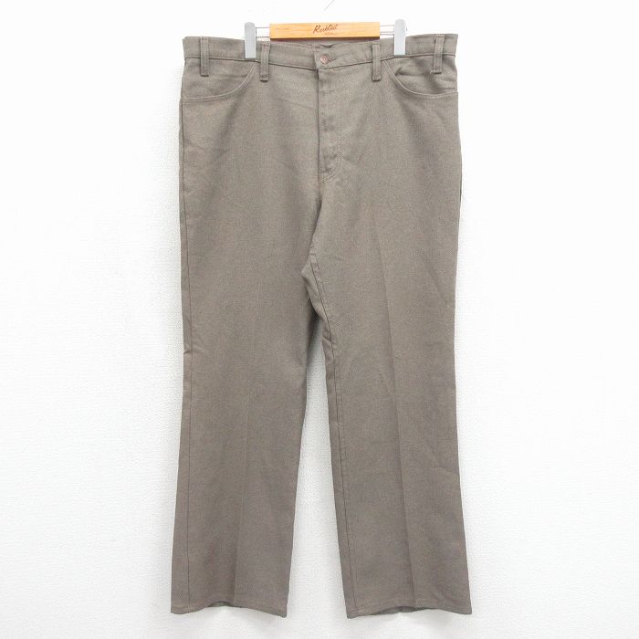 W40★古着 リーバイス Levis 517 パンツ メンズ 80年代 80s ブーツカット 大きいサイズ USA製 ベージュ【spe】 26may14